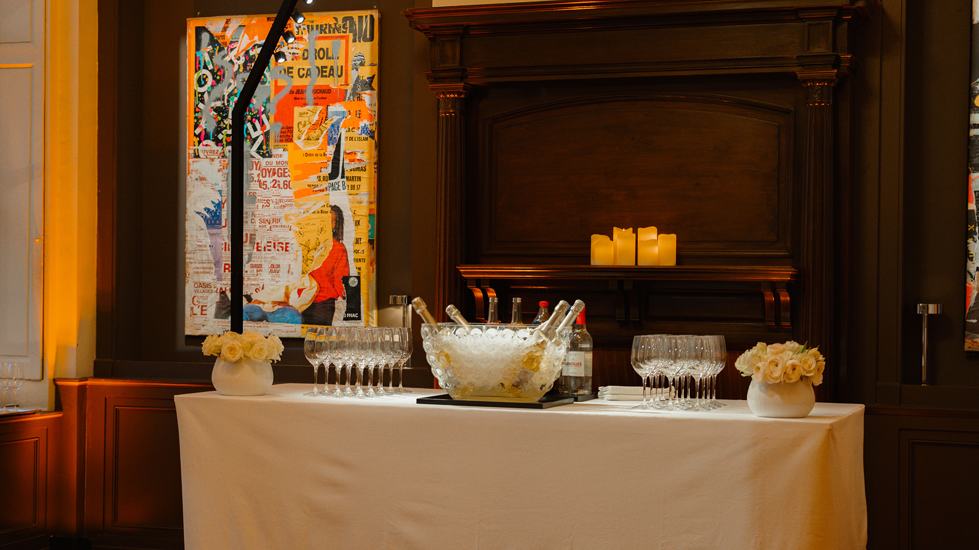 Buffet Petit Salon Institut Culturel Bernard Magrez